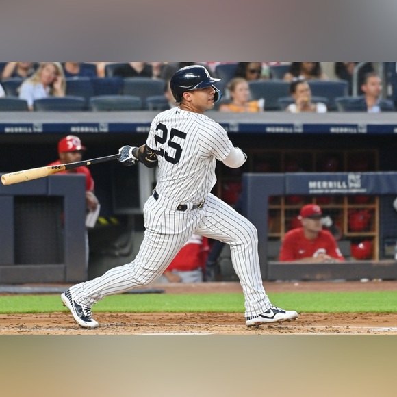 Nike Authentic New York Yankees Gleyber Torres #25 Baseball Jersey Men’s Sz L - Picture 4 of 6